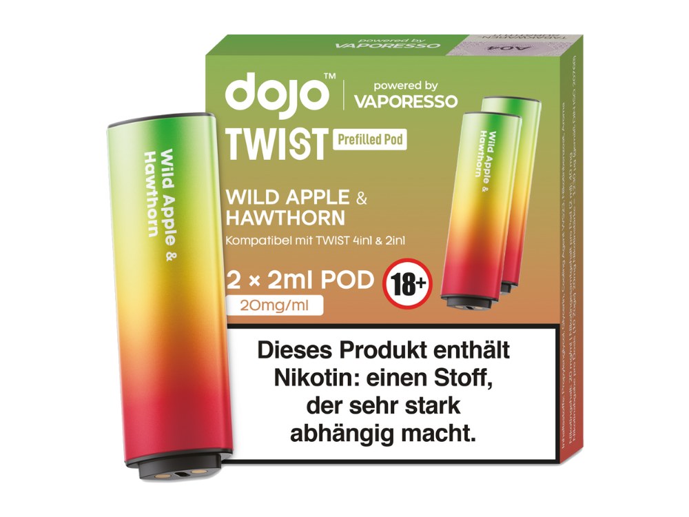 Vaporesso - Dojo - Twist Pod 20 mg/ml (2 Stück pro Packung) - verschiedene Sorten
