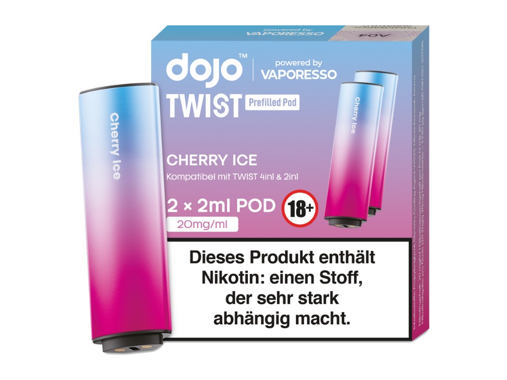 Vaporesso - Dojo - Twist Pod 20 mg/ml (2 Stück pro Packung) - verschiedene Sorten