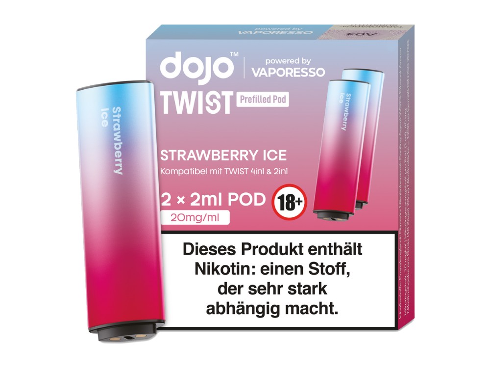 Vaporesso - Dojo - Twist Pod 20 mg/ml (2 Stück pro Packung) - verschiedene Sorten