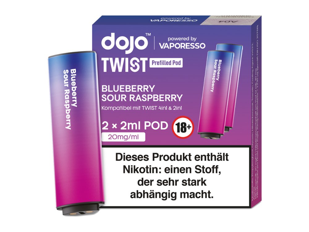 Vaporesso - Dojo - Twist Pod 20 mg/ml (2 Stück pro Packung) - verschiedene Sorten