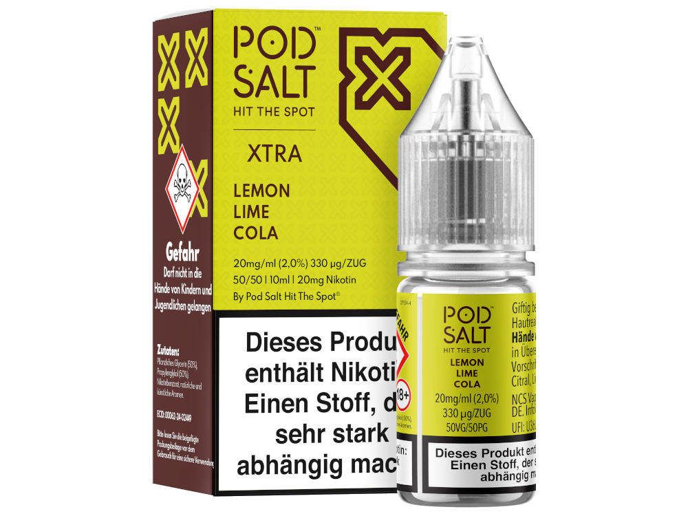 Pod Salt X - Nikotinsalz Liquid  - Lemon Lime Cola