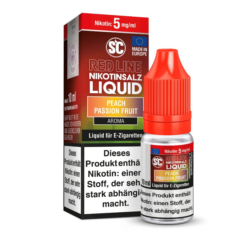 SC - Red Line - Peach Passion Fruit V2 - Nikotinsalz Liquid