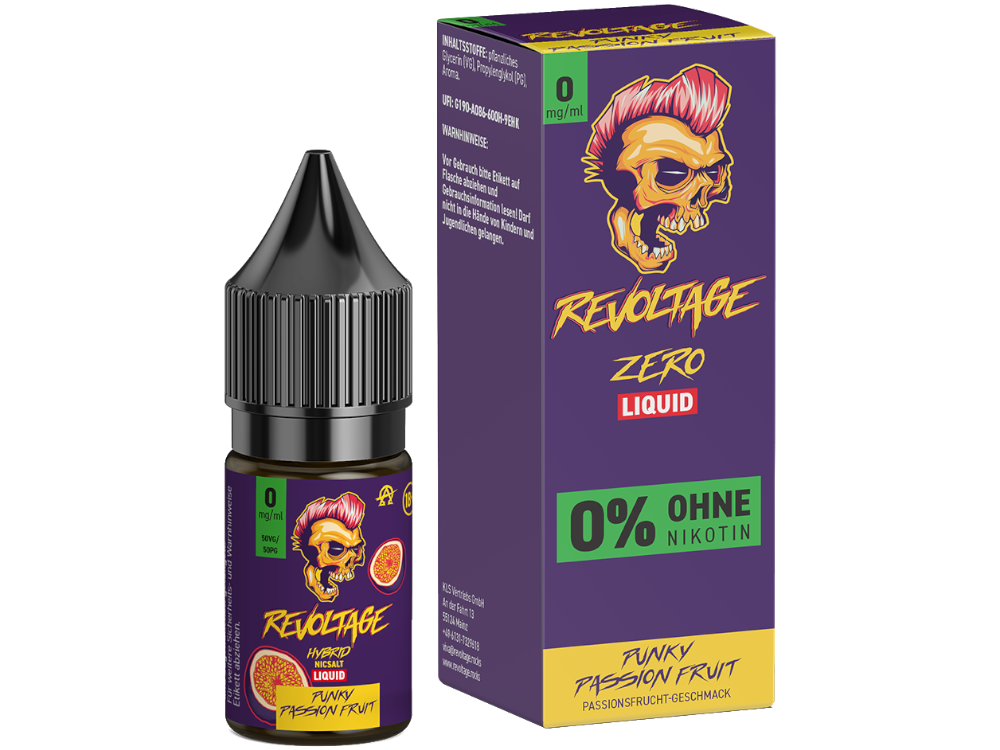 Revoltage - Hybrid Nikotinsalz Liquid - Punky Passion Fruit