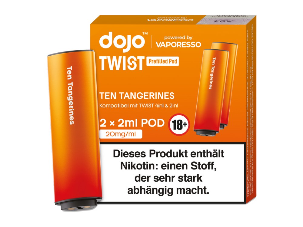 Vaporesso - Dojo - Twist Pod 20 mg/ml (2 Stück pro Packung) - verschiedene Sorten